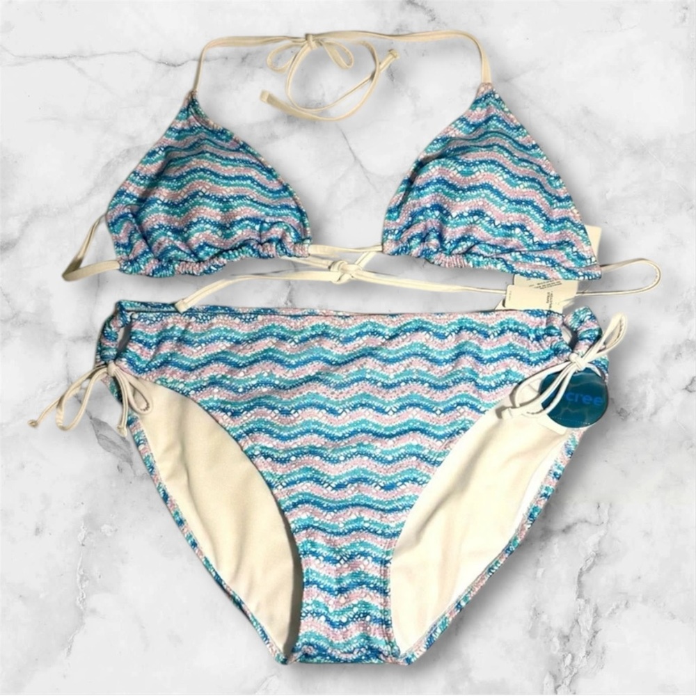 Decree XXL Bikini Set Chevron Blue Purple‎ Juniors